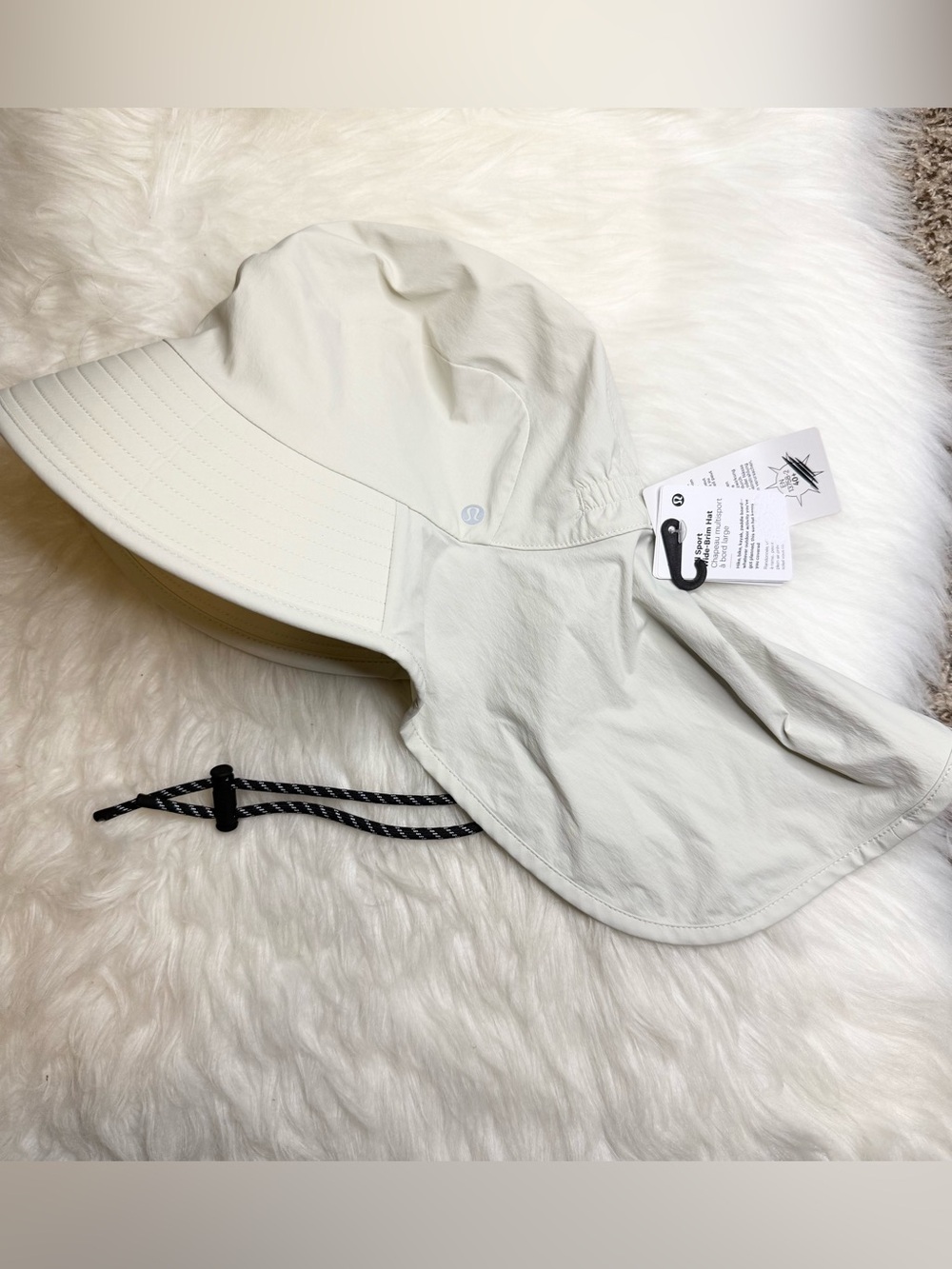 Lululemon All Sport Wide Brim Hat Size S/M BONE New